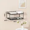 Soporte sin perforación para decodificador de TV, estante de almacenamiento para proyector, estante simple de pared para router