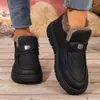 Invierno Nuevo Suela Suave Forro de Felpa Engrosado Cálido Moderno Versátil Botas de Algodón Temu Transfronterizo Botas de Nieve Zapatos de Algodón