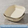 Plato de hueso con viento crema de Internet sala de estar del hogar de aspecto alto plato para dulces y frutas postre semillas de melón plato para caramelos bandeja de almacenamiento