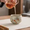 Persimmon Ruyi Ru Kiln Caneca de Mestre Cerâmica Caneca Grande de Chá Para Beber Chá Degustação de Chá Caixa de Presente Conjunto Conjunto de Chá Gongfu Caneca Individual