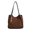 Bolso Tote de Gran Capacidad con Estampado de Leopardo para Viajes Diarios de Mujer 2025 Otoño Nuevo Tendencia Estilo Retro Moderno Bolso de Hombro Único