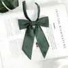 Corbata de Lazo Original para Uniforme Jk para Mujer, Color Sólido, Corbata de Lazo Diagonal de Mango Largo, Corbata Versátil para Camisa de Traje de Marinero