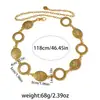 Nova corrente de cintura e corrente de umbigo boêmia transfronteiriça, cinto de metal vintage de alta qualidade para mulheres, acessório de estilo étnico de nicho