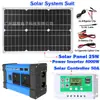Panel solar 25W portátil almacenamiento de energía exterior sistema solar set inversor 4000W controlador