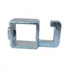 Conector de Fijación Rápido Galvanizado de Hierro Cuadrado 40*40mm para Tubo Cuadrado 25*25 Abrazadera de Fijación para Tubo de Acero Cuadrado Sin Soldadura Requerida