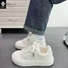Zapatos Blancos de Suela Gruesa para Mujer 2026 Primavera y Verano Nuevos Lindos de Dibujos Animados Casuales Estilo Ins Versátiles Estudiantes Transfronterizos Zapatos para Mujer