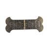 Jingmao -1049 Caja de artesanía con bisagras supergruesas con impresión en bronce antiguo, bisagra ancha, caja grande