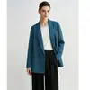 Traje de Trabalho Estilo Francês para Mulheres, Blazer Casual de Gola Verde de Alta Qualidade, Nova Roupa de Outono para Mulheres, Vestuário Estilo Coreano