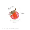 Accesorios para Colgantes DIY Colgante Pequeño Naranja Cadena Hecha a Mano para Teléfono Móvil Cadena de Bolso Pendientes Pulsera Materiales para Joyería
