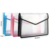 Bolsa de malla portátil con cremallera, bolsa transparente para documentos tamaño A4, bolso de mano para estudiantes, bolsa para libros, bolsa de aprendizaje, libros de texto.