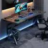 Escritorio de computadora en forma de K para que los estudiantes estudien y escriban, escritorio para gaming y e-sports, banco de trabajo de escritorio de oficina, escritorio de oficina