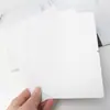 Cartão dobrável em branco pintado à mão com grafite papel kraft espesso branco preto cartão de felicitações dobrável cartão de palavras simples cartão de presente