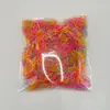 Elásticos Coloridos Descartáveis para Cabelo para Crianças, Presilhas Embaladas em Bolsa de TPU Que Não Danificam o Cabelo, Acessórios de Cabelo