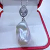 Acessórios de pérola DIY suporte vazio de prata de lei S925 fivela universal estilo rock candy pingente joias de pérola Zhuji