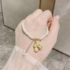 2023 Suceden cosas buenas Pulsera de perlas de cacahuete Año de nacimiento femenino Luz Pulsera de nicho de lujo Pulsera de la suerte Año Nuevo