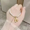 2023 Suceden cosas buenas Pulsera de perlas de cacahuete Año de nacimiento femenino Luz Pulsera de nicho de lujo Pulsera de la suerte Año Nuevo
