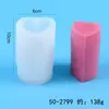 Molde de silicona con forma de pétalo de amor hecho a mano para hacer uno mismo, simple, con rayas verticales especiales, de una sola pieza, para aromaterapia, adornos de yeso para velas