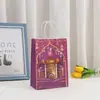 Bolsa de Embalaje Lunar Bolso Impreso Bolsa de Papel Kraft Bolsa de Compras Bolsa para Centro Comercial Bolsa de Regalo Navideño Bolsa para Llevar al Domicilio Al Por Mayor