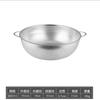 Cesta de drenaje multifuncional de acero inoxidable con orificios densos para frutas, cesta para lavar verduras, rejilla para cocinar al vapor con agua separada y asa