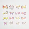 Manicure Laço Aurora Celebridade da Internet Sinfonia 3D Fita Borboleta Joias para Unhas Pequenos Acessórios de Resina Laser Decorativo