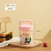 Copo de Leite de Soja, Conveniente para Levar, Micro-ondas, com Tampa, Colher e Escala, Copo de Leite de Grau Alimentício, Copo para Aveia Noturna