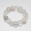 [Yu Lu Qing Huan] Pulsera de Cristal Blanco Natural para Mujer, Copo de Nieve Fantasma Blanco Asai Blanqueamiento Moda Pulsera al por Mayor