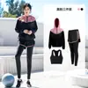 Roupa de Yoga Feminina Conjunto Inverno Gordinha Tamanho Grande Slim-fit Emagrecedor Quatro Peças Corrida Primavera e Outono Esportes Fitness Conjunto Feminino