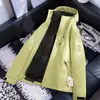 Jaqueta externa três em um para homens e mulheres, conjunto de duas peças destacável de plumas e fleece, roupa de trabalho quente para outono e inverno