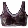 Sujetador de Ropa Interior Estampado Estilo Mamá Tendencia en Tiktok para Mujeres de Mediana Edad y Mayores, Talla Grande Cómodo Chaleco de Malla sin Aros