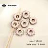 Acessórios Impressos em Acrílico de Rosquinha Materiais para Miçangas Artesanais DIY Corrente para Celular Acessórios de Chaveiro Pingente Contas Soltas