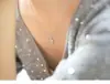 Exquisito collar de cruz de plata de ley s925, moderno y elegante con diseño único, joyería incrustada de diamantes, cadena para el cuello, cadena para la clavícula para mujer