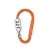 Cadeado de senha tipo D portátil para exterior cadeado de montanhismo cadeado rápido multifuncional cadeado anti-roubo para bagagem de viagem Universal