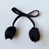 Tela Nueva Flor de Tulipán Doble Accesorios para Ropa Accesorios para Manualidades Flor Decorativa Accesorios para el Cabello Versátil y Versátil