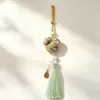 Colgante para coche de imitación de brocado Song hecho a mano Estilo chino nuevo borla Colgante de calabaza estilo chino Colgante para coche Artículo decorativo