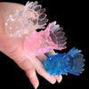 Funda de Pene con Bloqueo de Retraso en Forma de Loto de Cristal para Hombres, con Bolas, Engrosada, Antiejaculación Precoz, Restricción, y Juguete Sexual para Hombres y Mujeres