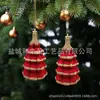 Decorações de Natal, Bolas de Rena Aveludadas de Plástico, Bengalas Doces, Árvores, Torres e Outros Enfeites de Árvore de Natal Pintados com Formatos Únicos