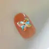 Arte de Uñas Grande, Mediano y Pequeño Mariposa de Cristal Fondo Puntiagudo Diamante Super Brillante Diamante para Uñas Diamante para Uñas Multicolor Joyería de Uñas Diamante de Mariposa Popular
