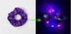 Goma de Pelo Luminosa LED Scrunchie Navideña Brillante de Satín Diadema para el Cabello Accesorio para el Cabello Transfronterizo Europeo y Americano