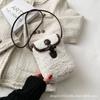 Comercio exterior transfronterizo Bolsa de Peluche de Cordero 2023 otoño e invierno nueva bolsa para mujer popular popular bandolera bolsa peluda para teléfono