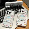 Funda de teléfono estilo vintage con un diseño lindo, adecuada para teléfonos iPhone 16 Pro Max y Apple 17; electrochapado para una transformación rápida y fácil