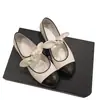 Nuevos Zapatos Planos Mary Jane de Tacón Bajo y Suela Suave Estilo Francés con Lazo para Mujer Otoño 2026