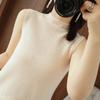 Suéter de Punto de Nuevo Estilo Otoño e Invierno Transfronterizo para Mujer, Cuello Redondo Semi-Alto, Suéter Pulóver Delgado de Manga Larga, Suéter Holgado de Punto para Mujer