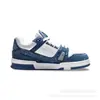 Zapatillas Originales Lululemon Transfronterizas Blanco Cemento Blanco Zapatos para Mujer Putian Clásico Casual Azul Denim Cuero Genuino Zapatos Lululemon