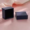 Caja de Joyería Azul Real de Alta Gama con Tapa y Base, Caja de Empaque para Anillos y Pendientes, Caja Pequeña de Papel para Accesorios, Caja de Almacenamiento a Cuadros