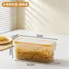 Caja de Almacenamiento para Pasta BNBSRefrigerador, Caja Sellada para Conservar la Frescura en Casa, Caja de Almacenamiento a Prueba de Polvo y Humedad para Pasta Fresca y Pasta Seca