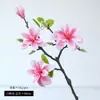 Arreglo de Flores Artificiales de Magnolia para Escritorio, Decoración de Flores Falsas para Sala de Estar, Decoración de Entrada del Hogar, Arreglo de Flores para Mesa de Comedor, Exhibición Floral
