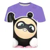 Camiseta de Manga Corta Nueva de Verano Fiesta Eggboy, Elegante y Popular Tendencia de Calle Alta Impresión 3D Versátil Unisex Manga Corta