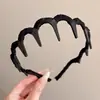 Faixa de cabelo para testa alta para mulheres, uso diário, confortável, não aperta, com dentes antiderrapantes, presilha de cabelo para lavar o rosto, acessório de cabelo