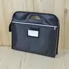 Bolsa de informações portátil grossa A4 com zíper Bolsa de documentos Bolsa de documentos de dupla camada Bolsa de documentos de escritório masculina para impressão