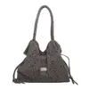 Bolsa tote com design exclusivo em padrão de estrelas, grande capacidade, bolsa versátil e nova tendência 2026 para mulheres, estilo casual